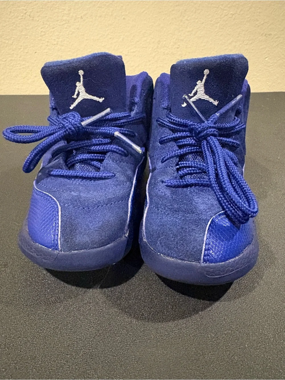 Jordan Air Jordan 12 Retro Deep Royal Blue Suede Baby Sneakers Jumpman Logo 9C